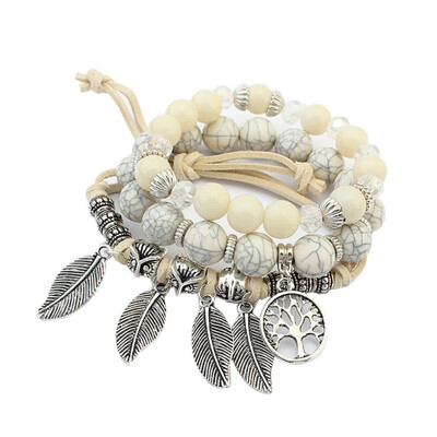 Bohemian Retro Charm Bracelet Handwork Weaving Trendy Bracelet Summer Beach Accessories Gift 
Bohemian Retro Charm Bracelet Handwork Weaving Trendy Bracelet Summer Beach Accessories Gift