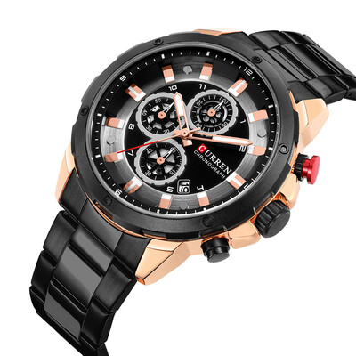 Gobestart Waterproof Calendar Quartz Watch Round Three Fashion Eye Mens Business Watch
Gobestart Waterproof Calendar Quartz Watch Round Three Fashion Eye Mens Business Watch