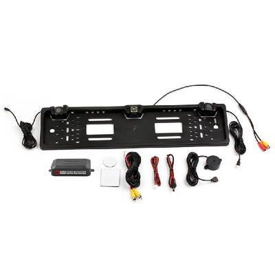 European License Plate Frame Backup Camera 12 LED Rear View Camera with Reversing Radar System Parking Sensor
European License Plate Frame Backup Camera 12 LED Rear View Camera with Reversing Radar System Parking Sensor
