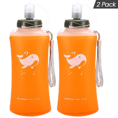 2 Pack 750ml Soft Hydration Flask Ultralight Outdoor Camping Hiking Foldable Water Bottle
2 Pack 750ml Soft Hydration Flask Ultralight Outdoor Camping Hiking Foldable Water Bottle