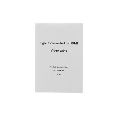 Type-C to HD Adapter Cable USB-C Converter 4K UHD AV Converter for Macbook TV Projector Black
Type-C to HD Adapter Cable USB-C Converter 4K UHD AV Converter for Macbook TV Projector Black