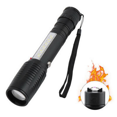 New COB LED Rechargeable Super Bright Flashlight Outdoor 300m Long Range Zooming Torch Lamp With Rear Ignitor
New COB LED Rechargeable Super Bright Flashlight Outdoor 300m Long Range Zooming Torch Lamp With Rear Ignitor