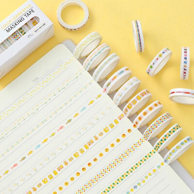 10 Rolls Washi Tape Set Decorative Masking Tapes Sticky Paper Tape for Bullet Journals DIY Scrapbooking Crafts Gift Wrapping
10 Rolls Washi Tape Set Decorative Masking Tapes Sticky Paper Tape for Bullet Journals DIY Scrapbooking Crafts Gift Wrapping