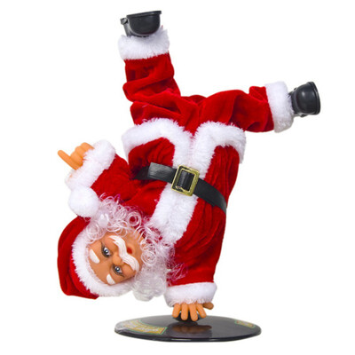 Christmas Santa Claus Doll Ornaments Toy Electric Ornaments Inverted Hip-Hop Santa Claus Funny Street Dance Children Christmas
Christmas Santa Claus Doll Ornaments Toy Electric Ornaments Inverted Hip-Hop Santa Claus Funny Street Dance Children Christmas