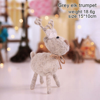 New Christmas Decoration Innovative Wool Felt Handmade Deer Doll Giftel Shopping Mall Window Wedding Home Decoration Accessories
New Christmas Decoration Innovative Wool Felt Handmade Deer Doll Giftel Shopping Mall Window Wedding Home Decoration Accessories