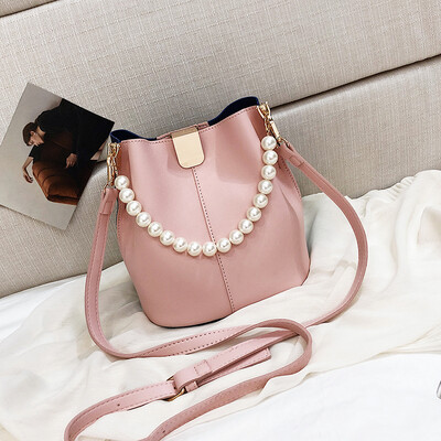Summer pearl portable casual large capacity bucket bag female 2019 new wave wild single shoulder fashion Messenger bag
Summer pearl portable casual large capacity bucket bag female 2019 new wave wild single shoulder fashion Messenger bag
