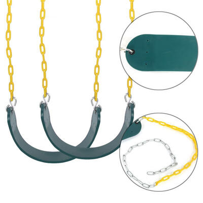 Greensen 2 Pack Durable Swings Seats Chain Playground Swing Set Accessories with Snap Hooks
Greensen 2 Pack Durable Swings Seats Chain Playground Swing Set Accessories with Snap Hooks