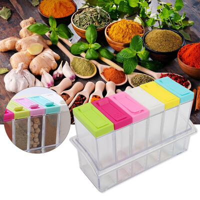 Greensen Transparent Plastic Seasoning Bottles Jars 6 Boxes Set Kitchen Tool AccessoriesHome Organization Kitchen Storage
Greensen Transparent Plastic Seasoning Bottles Jars 6 Boxes Set Kitchen Tool AccessoriesHome Organization Kitchen Storage