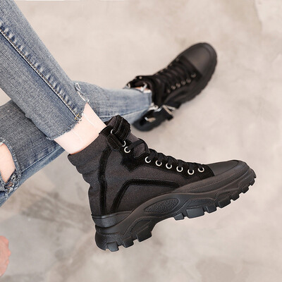 High-top shoes lace-up round head casual shoes thick-soled muffins&womens shoes handsome tide shoes autumn student shoes
High-top shoes lace-up round head casual shoes thick-soled muffins&womens shoes handsome tide shoes autumn student shoes