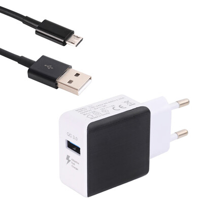 QC30 USB Quick Charger Quick Charge Micro USB Data Charging Cable 100cm