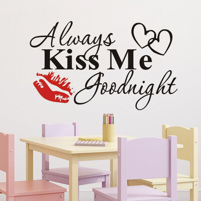 〖Follure〗Always Kiss Me Goodnight Red Lips Wall Sticker Quote Decal Removable Sticker
〖Follure〗Always Kiss Me Goodnight Red Lips Wall Sticker Quote Decal Removable Sticker