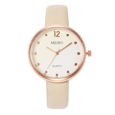 New personality dial ladies belt watch Korean version