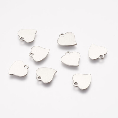 304 Stainless Steel Charms Blank Stamping Tag Heart Stainless Steel Color 125x12x05mm Hole 2mm
304 Stainless Steel Charms Blank Stamping Tag Heart Stainless Steel Color 125x12x05mm Hole 2mm