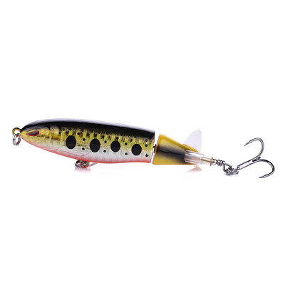 13g Fishing Lure Artificial Fish Shape Lifelike Propeller Tractor Hard Bait With 2 Treble Hooks
13g Fishing Lure Artificial Fish Shape Lifelike Propeller Tractor Hard Bait With 2 Treble Hooks