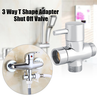3-Way T Shape Diverter Shut Off Valve Shower Toilet Bidet Sprayer Water Adapter Chrome ColorShower DiverterShower Adapter
3-Way T Shape Diverter Shut Off Valve Shower Toilet Bidet Sprayer Water Adapter Chrome ColorShower DiverterShower Adapter