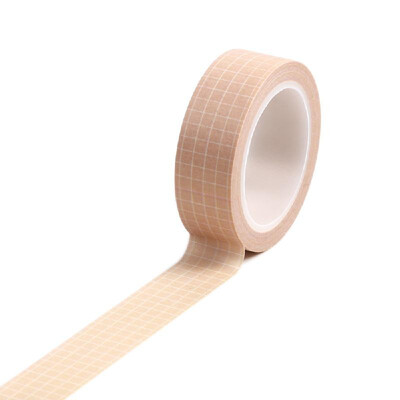15mm×10m Grid Printed Pattern Pure Color Washi Tape Sticky Adhesive Paper Decorative Masking Paper Tape for Scrapbooking DIY Decor
15mm×10m Grid Printed Pattern Pure Color Washi Tape Sticky Adhesive Paper Decorative Masking Paper Tape for Scrapbooking DIY Decor