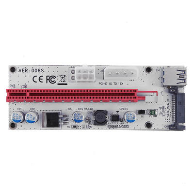 3 Power Ports PCI-E 1x to 16x Graphic Card Extender Card for ETH BTC Mining