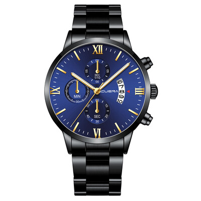 Gobestart CUENA Mens Business Steel Belt Watch Three Eyes Six-Piece Calendar Quartz Watch
Gobestart CUENA Mens Business Steel Belt Watch Three Eyes Six-Piece Calendar Quartz Watch