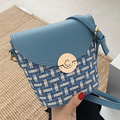 Plaid bucket bag women 2019 new summer fashion personality shoulder bag Joker mini messenger bag tide
Plaid bucket bag women 2019 new summer fashion personality shoulder bag Joker mini messenger bag tide