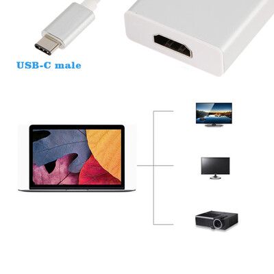 USB 31 Type-C to HD 4K2K HDTV Hub Adapter CableDP Alt mode for New MacBook 12" Google Chromebook Pixel Nokia N1
USB 31 Type-C to HD 4K2K HDTV Hub Adapter CableDP Alt mode for New MacBook 12" Google Chromebook Pixel Nokia N1