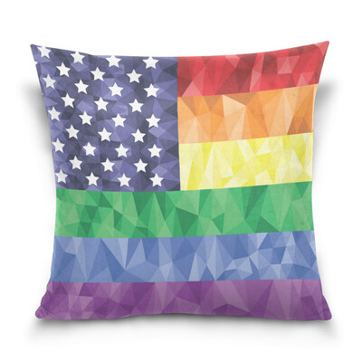 ALAZA 16 X 16 inch Pillow Case Decorative Cushion Cover American Flag On The Rainbow Pattern Pillowcase
ALAZA 16 X 16 inch Pillow Case Decorative Cushion Cover American Flag On The Rainbow Pattern Pillowcase