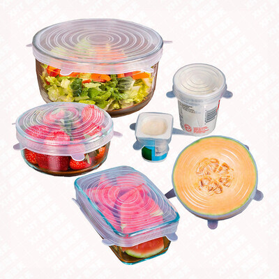 6Pcsset Reusable Fresh Keeping Wrap Silicone Extend Suction Lid-bowl Pan Food Cover Cooking Pan Spill Lids
6Pcsset Reusable Fresh Keeping Wrap Silicone Extend Suction Lid-bowl Pan Food Cover Cooking Pan Spill Lids