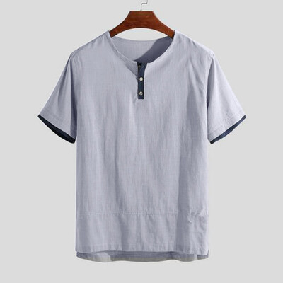 Toponeto Mens Summer New Style Fashion Pure Cotton And Hemp Short Sleeve Comfortable Top
Toponeto Mens Summer New Style Fashion Pure Cotton And Hemp Short Sleeve Comfortable Top