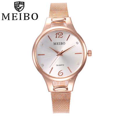 MEIBO Women Fashion Silver Mesh Roma Dial Quartz Watches Casual Ladies Stainless Steel Watches Gift Clock Relogio Feminino 533
MEIBO Women Fashion Silver Mesh Roma Dial Quartz Watches Casual Ladies Stainless Steel Watches Gift Clock Relogio Feminino 533