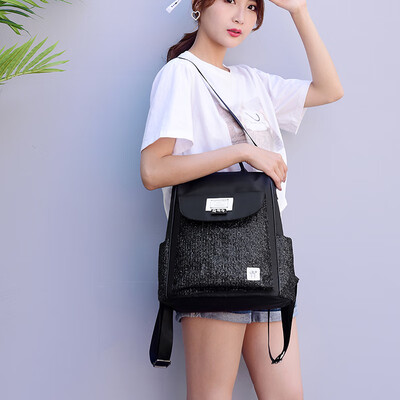 Fashionable travel double-shoulder bag womens backpack canvas anti-theft womens large-capacity schoolbag
Fashionable travel double-shoulder bag womens backpack canvas anti-theft womens large-capacity schoolbag