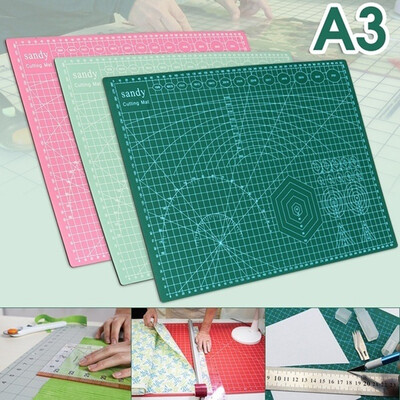 450x300x25mm A3 Self Healing Cutting Mat Craft Double Sided Durable PVC Printed Grid Lines Leather Paper Board DIY
450x300x25mm A3 Self Healing Cutting Mat Craft Double Sided Durable PVC Printed Grid Lines Leather Paper Board DIY