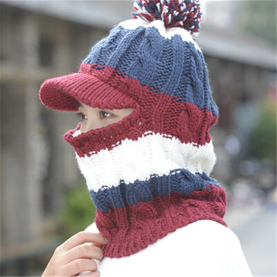 Knitted Hat Cycling Hat Womens Winter Korean Youth Duck Tongue Hat with Velvet Thickened Wool Ball Face Covering Cap
Knitted Hat Cycling Hat Womens Winter Korean Youth Duck Tongue Hat with Velvet Thickened Wool Ball Face Covering Cap