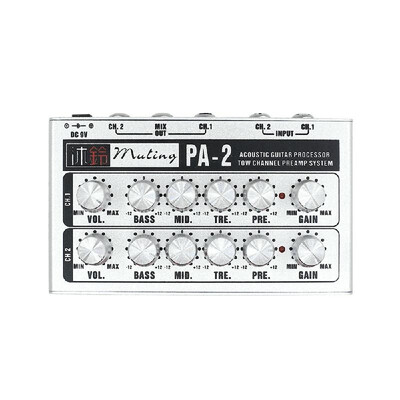 Guitar Dual Channel Operational Amplifier Preamp Acoustic Guitar Processor 2 Channels Preamp System for Acoustic Folk Guitar Elect
Guitar Dual Channel Operational Amplifier Preamp Acoustic Guitar Processor 2 Channels Preamp System for Acoustic Folk Guitar Elect
