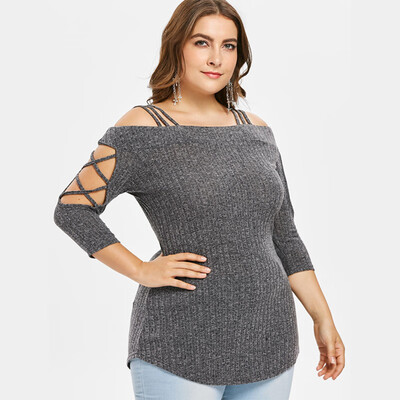 PREISEI Spring Autumn Women Sexy Elegant Plus Size Elastic Slash Neck Three Quarter Sleeve Knitted T Shirt Ladies Top DJDM003
PREISEI Spring Autumn Women Sexy Elegant Plus Size Elastic Slash Neck Three Quarter Sleeve Knitted T Shirt Ladies Top DJDM003