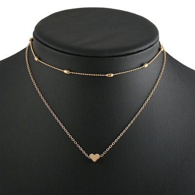 New Fashion Lovely Style Love Heart Adjustable Necklace Chain Choker Necklace For Gift
New Fashion Lovely Style Love Heart Adjustable Necklace Chain Choker Necklace For Gift