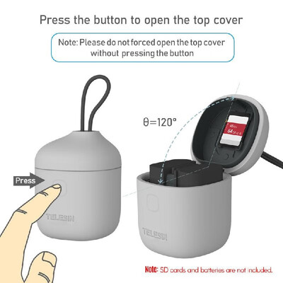 TELESIN 3 In 1 Multifunctional Camera Battery Charger Kit Set with 2 Pcs Batteries with SD Card Reader & Storage Carrying Function
TELESIN 3 In 1 Multifunctional Camera Battery Charger Kit Set with 2 Pcs Batteries with SD Card Reader & Storage Carrying Function