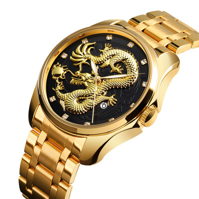 Gobestart Golden Dragon Diamond Calendar Waterproof Mens Steel Belt Quartz Watch
Gobestart Golden Dragon Diamond Calendar Waterproof Mens Steel Belt Quartz Watch