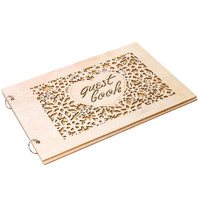 Handiness Hollowed-Out Shape Wooden Creative Decoration Wedding Supplies 20 Pages Notebook Guest Book
Handiness Hollowed-Out Shape Wooden Creative Decoration Wedding Supplies 20 Pages Notebook Guest Book