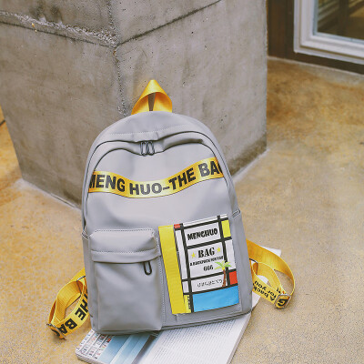 Korean version of Hong Kong Wind 2017 campus personality fashion backpack Harajuku college student bag leisure shoulder bag
Korean version of Hong Kong Wind 2017 campus personality fashion backpack Harajuku college student bag leisure shoulder bag