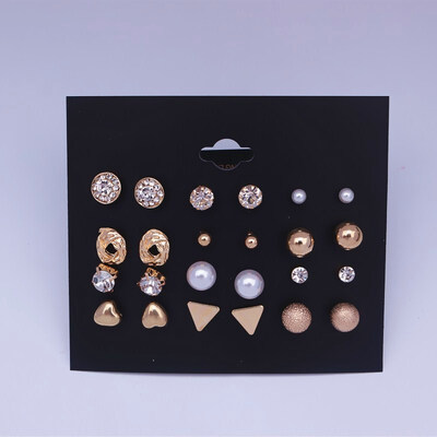 12 PairsSet Simulated Pearl Stud Earrings Set 2019 New White Beige Color Round Ball Statement Earrings for Women Gift Brincos
12 PairsSet Simulated Pearl Stud Earrings Set 2019 New White Beige Color Round Ball Statement Earrings for Women Gift Brincos