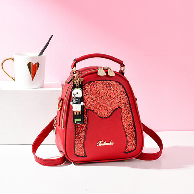 2019 summer new Korean version of the shoulder bag backpack simple handbag cool cat head fashion backpack
2019 summer new Korean version of the shoulder bag backpack simple handbag cool cat head fashion backpack