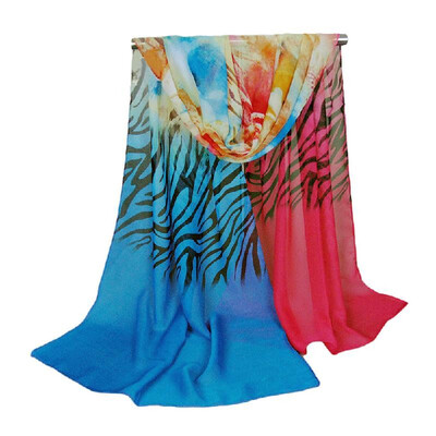 New Women Chiffon Scarf Contrast Color Zebra Flower Print Colorful Long Shawl Pashmina
New Women Chiffon Scarf Contrast Color Zebra Flower Print Colorful Long Shawl Pashmina