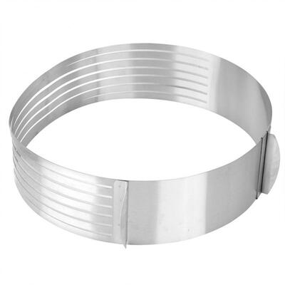 Greensen 24-30cm Adjustable Stainless Steel Circular Ring Cake Slicer Baking Tool Cutting Mold
Greensen 24-30cm Adjustable Stainless Steel Circular Ring Cake Slicer Baking Tool Cutting Mold