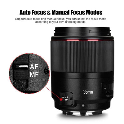 YONGNUO YN35mm F14 Bright Aperture Standard Wide-Angle Prime Lens Full Frame AF MF DSLR Camera Lens for 67mm Filter for Canon 5DI
YONGNUO YN35mm F14 Bright Aperture Standard Wide-Angle Prime Lens Full Frame AF MF DSLR Camera Lens for 67mm Filter for Canon 5DI
