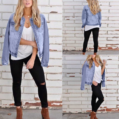 Toponeto Women Autumn Winter Denim Upset Jacket Vintage Long Sleeve Loose Jeans Coat
Toponeto Women Autumn Winter Denim Upset Jacket Vintage Long Sleeve Loose Jeans Coat