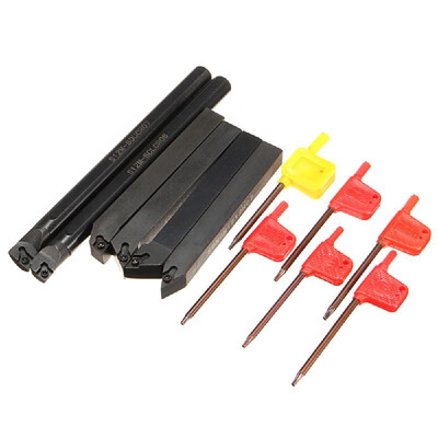 6Pcs Set of Lathe Holder S12K-SDUCR07 SDJCR1212H07 SDJCL1212H07 SDNCN1212H07 SCLCR1212H06 S12K-SCLCR06 Wrench
6Pcs Set of Lathe Holder S12K-SDUCR07 SDJCR1212H07 SDJCL1212H07 SDNCN1212H07 SCLCR1212H06 S12K-SCLCR06 Wrench
