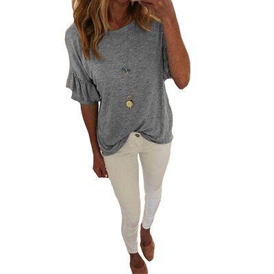 Female Plain T-shirt Short Sleeve Summer Tee Tops Round Neck Army Green T Shirt Slim Fit Lady
Female Plain T-shirt Short Sleeve Summer Tee Tops Round Neck Army Green T Shirt Slim Fit Lady