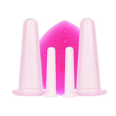 5pcsSet Mini Silicone Massage Cup Cupping Face Care Treatment Massager