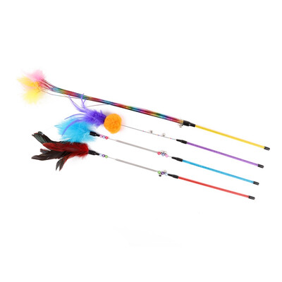 1PC Teaser Feather Toys Kitten Funny Colorful Rod Cat Wand Toys Plastic Pet Cat Toys Interactive Stick Pet Cat Supplies
1PC Teaser Feather Toys Kitten Funny Colorful Rod Cat Wand Toys Plastic Pet Cat Toys Interactive Stick Pet Cat Supplies