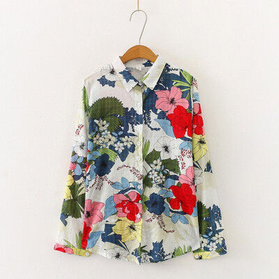 Autumn Casual Sweet Print Female Blouse Loose Full Sleeve Turn-Down Collar Shirts Women Tops
Autumn Casual Sweet Print Female Blouse Loose Full Sleeve Turn-Down Collar Shirts Women Tops