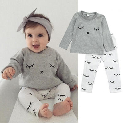 Eyelash Newborn Baby Boys Girls Kids Casual T-shirt Top Blouse Pants Outfit Clothes Set
Eyelash Newborn Baby Boys Girls Kids Casual T-shirt Top Blouse Pants Outfit Clothes Set
